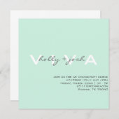 Invitation de la partie d'engagement (Devant / Derrière)