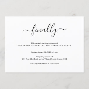 Invitation de la partie d'engagement