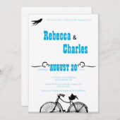 Invitation de la partie d'engagement à bicyclette  (Devant / Derrière)