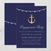 Invitation de la partie d'engagement Ancre nautiqu (Devant / Derrière)
