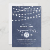 Invitation de la partie d'engagement Blue String L (Devant)