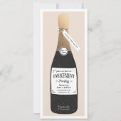 Invitation de la partie d'engagement Bubbly (Devant)