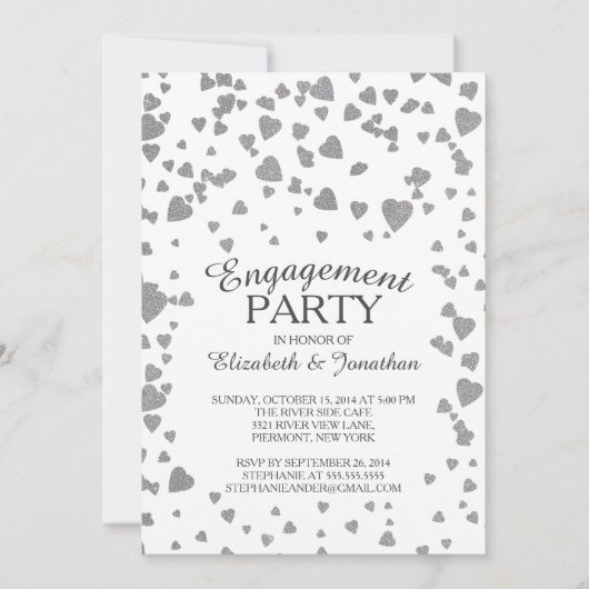 Invitation de la partie d'engagement cardiaque Con (Devant)