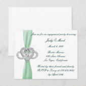 Invitation de la partie d'engagement cardiaque Gre (Devant / Derrière)