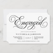 Invitation de la partie d'engagement classique (Devant)