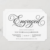 Invitation de la partie d'engagement classique (Devant / Derrière)