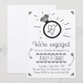 Invitation de la partie d'engagement Couples de la (Devant / Derrière)