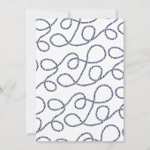 Invitation de la partie d'engagement d'amour noué (Dos)