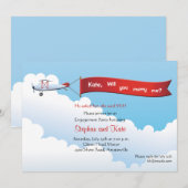 Invitation de la partie d'engagement de bannière d (Devant / Derrière)