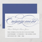 Invitation de la partie d'engagement de Blue Scrip (Devant / Derrière)