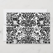 Invitation de la partie d'engagement de Damask élé (Dos)