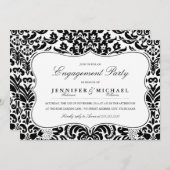 Invitation de la partie d'engagement de Damask élé (Devant / Derrière)