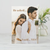 Invitation de la partie d'engagement de deux photo (Debout devant)