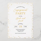 Invitation de la partie d'engagement de Glitz mode (Recto)