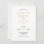 Invitation de la partie d'engagement de Glitz mode (Devant)