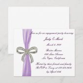 Invitation de la partie d'engagement de la Bow Dia (Devant / Derrière)