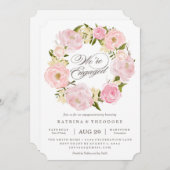 Invitation de la partie d'engagement de la couronn (Devant / Derrière)