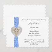 Invitation de la partie d'engagement de la dentell (Devant / Derrière)