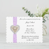 Invitation de la partie d'engagement de la dentell (Debout devant)