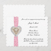 Invitation de la partie d'engagement de la dentell (Devant / Derrière)