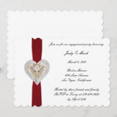 Invitation de la partie d'engagement de la dentell (Devant / Derrière)