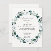 Invitation de la partie d'engagement de la feuille (Devant / Derrière)