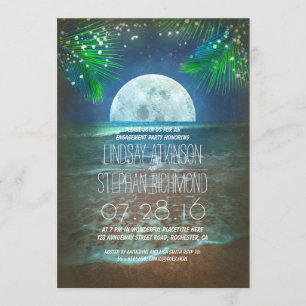 Invitation de la partie d'engagement de la lune de