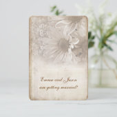 Invitation de la partie d'engagement de la marguer (Debout devant)