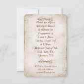 Invitation de la partie d'engagement de la marguer (Dos)