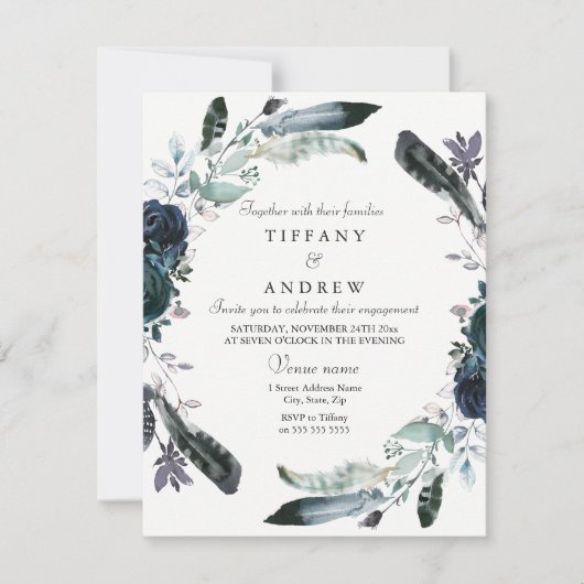 Invitation de la partie d'engagement de la Marine  (Devant)