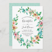 Invitation de la partie d'engagement de l'île trop (Devant / Derrière)