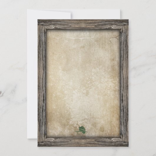 Invitation de la partie d'engagement de pêche rust (Dos)