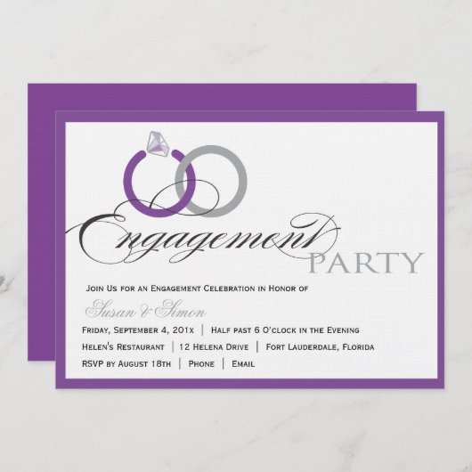 Invitation de la partie d'engagement de script pou (Devant / Derrière)