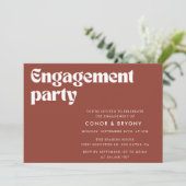 Invitation de la partie d'engagement de Terracotta (Debout devant)