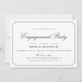 invitation de la partie d'engagement de typographi (Devant)