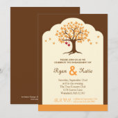 Invitation de la partie d'engagement des arbres d' (Devant / Derrière)