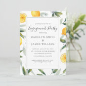 Invitation de la partie d'engagement des citrons j (Debout devant)