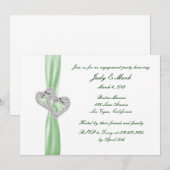 Invitation de la partie d'engagement des Coeurs de (Devant / Derrière)