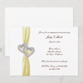 Invitation de la partie d'engagement des Coeurs de (Devant / Derrière)