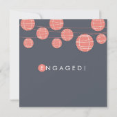 Invitation de la partie d'engagement des lanternes (Dos)