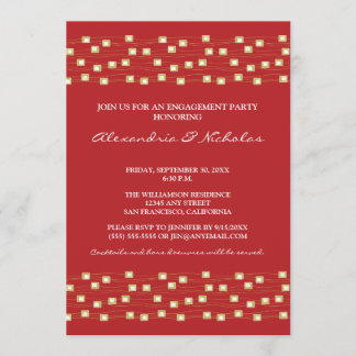 Invitation de la partie d'engagement des lumières 
