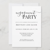 Invitation de la partie d'engagement des Mariages  (Devant)