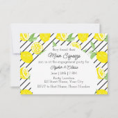 Invitation de la partie d'engagement du citron (Devant)