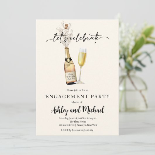 Invitation de la partie d'engagement en Champagne (Debout devant)