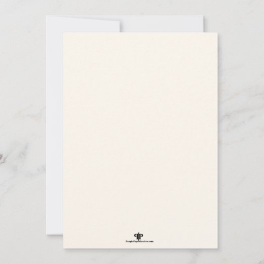 Invitation de la partie d'engagement en Champagne (Dos)