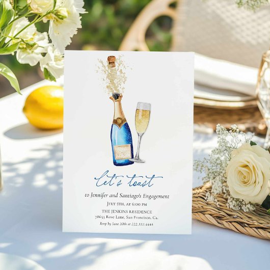 Invitation de la partie d'engagement en Champagne 