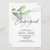 Invitation de la partie d'engagement Eucalyptus (Devant / Derrière)