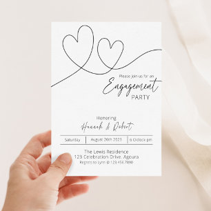 Invitation de la partie d'engagement, Fiançailles 