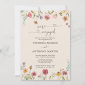 Invitation de la partie d'engagement Fleur sauvage (Devant)