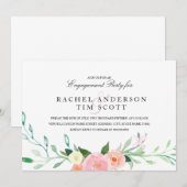 Invitation de la partie d'engagement Fleur sauvage (Devant / Derrière)